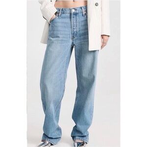 re/done indigo loose long jeans